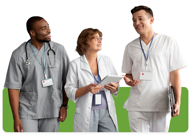 Team of GPs discussing